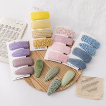 Autumn and winter plush hairclip edge clip cute girl Net Red Plush Clip Lamb hair Korean bangs clip hairpin headgear