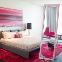  Mirror fitting vertical dressing mirror floor-to-ceiling full-body household wall hanging New dual-use wall hanging