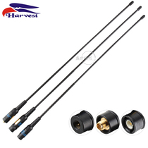 Taiwan eagle RH771 handheld intercom antenna UV double section 144-430MHz hand table soft seedling 40cm