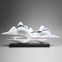 Modern simple new Chinese style creative office decoration Nordic home living room TV cabinet Entrance wine cabinet decoration