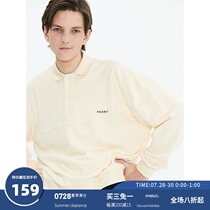 EviStub 20FW Japanese retro waffle embroidered POLO shirt mens fashion brand loose long-sleeved casual top women