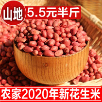 New red skin peanut kernels Small grain peanut kernels fruit rice four red coat peanut kernels 250g