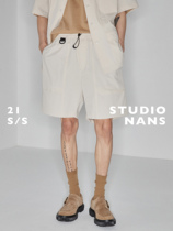 (NANS) full custom-made constant dyeing waterproof speed dry lattice creatine split splicing multi-pocket tightness adjustment shorts