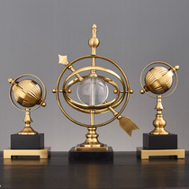 European crystal glass globe ornaments home accessories creative living room study wine cabinet office desktop furnishings