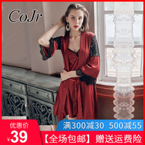 cojr Sexy lingerie show fire temptation Tease winter cat sling pajamas Transparent passion fun set