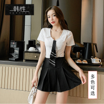 Beautician work clothes foot therapy shop foot bath technician work clothes massage foot bath clothes college style set