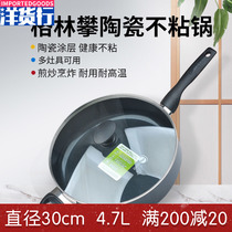 American Imports Greenpan Green Climbing Ceramic Coating Flat Bottom Nonstick Pan Frying Pan Frying Pan With Pan Lid Kitchen
