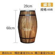 Oak barrel barrel solid wood decorative beer wine barrel ornament winery bar display will wedding decoration props