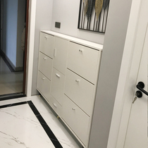 Simple modern shoe cabinet 17cm ultra - thin foyer cabinet Nordic door storage in the sea of the door for household use