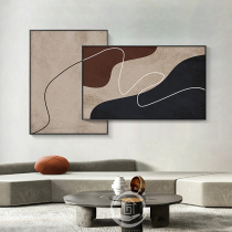 Wagi Ji Feng art abstract living room decoration painting modern simple double layer superimposed painting sofa background wall creative hanging painting