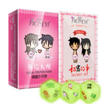 Alternative SM fun poker position Passionate couple flirting card punishment game utensils Luminous dice sex supplies