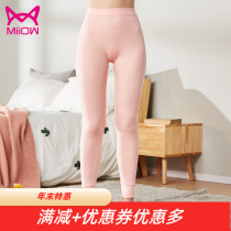 Cat Man Lady 100% Cotton Autumn Pants Single Cotton Thin Warm Pants Cotton Wool Pants Mid-high Waist Pants