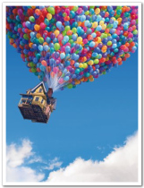 Flying House Tour Animation Movie Poster Art Film Decoration Painting Original License