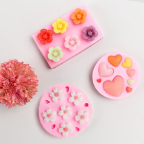 diy handmade soap mold homemade soap soap mini abrasive tool love flower shape soap soap silicone soap mold