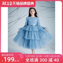 girls' spring dress big kids spring autumn 2022 children's clothing small dress autumn winter new foreign style children's princess dress