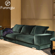  Hong Kong-style light luxury fabric sofa postmodern simple living room Fendi sofa Large household 1234 sofa combination customization