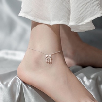 Anklet female 2021 New Long Life Lock ancient style foot chain female sexy simple joker trend student