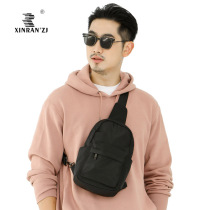 Light Nylon Waterproof Men Casual Single Shoulder Bag Multifunction Sports Left Right Shoulder Chest Bag Outdoor Travel Male Pouch