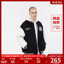 FPA (VENGETICE) text typesetting quilted baseball uniform Guochao brand loose autumn and winter American jacket jacket men