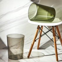 Home Transparent Bins Bedroom Light Lavish Wastebasket Kitchen without lid Rubbish Bin Living-room Minima Large Capacity Wastepaper Silo