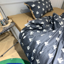 Class A cotton 60-count long-staple cotton three-piece quilt cover 15 pure cotton childrens single cartoon student supplies 3-piece set