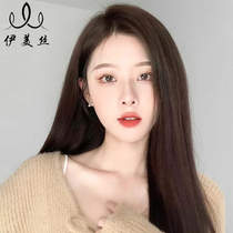 The wig female long hair is really full of real people with lace without marks and straight hair Liu Haizhong is full-headed