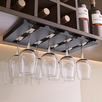 Creative tall cup holder red wine cup holder upside down household hanging glass shelf light luxury high-end ornaments storage rack