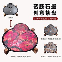 Color-changing tea tray Purple Sand automatic portable tea set Household work set Modern teacup semi-automatic tea ceremony