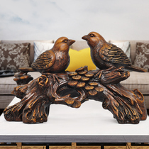 Magpie ornaments Zhaocai home wine cabinet decoration living room crafts housewarming new home wedding wedding gift