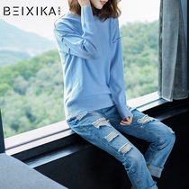 2020 autumn and winter new womens fashion round neck pullover pure cardigan sweater womens knitwear womens thin bottoming shirt