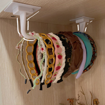Hair hoop storage artifact hanging wall children wall hanging dust head hoop rack headgear Hairband storage adhesive hook large intestine hanging wall