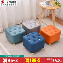 Changing shoes stool Home Doorway Shoe Cabinet Sitting room Dining Room Solid Wood Sofa Stool Brief bedroom Bedstool Fitting Room Stool