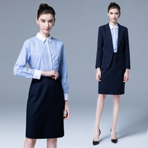 Professional womens skirt suit business suit dress white collar teacher interview 2021 Autumn New thin fashion temperament