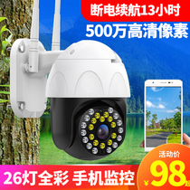 Camera Home outdoor 360 degree panoramic HD night vision without network connection mobile phone wireless remote monitor