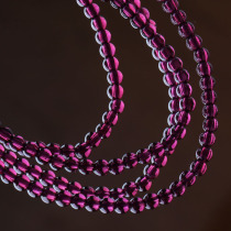 Good pro 6A purple tooth black garnet bracelet multi-circle multi-layer Rose Red natural crystal pearl jewelry female single ring bracelet