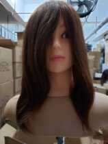 (Wanfang model head)C16 foreign trade full real hair to learn how much hair is neat and three-dimensional big ears