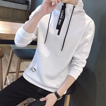 Mens pullover sweater hooded spring and autumn Korean handsome trend 2019 new student slim long-sleeved thin jacket