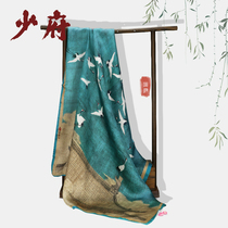 Song Huizong Ruihe figure silk scarf Hangzhou silk silk silk scarf thousand li Jiangshan picture big square scarf special souvenir