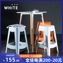 Simple modern tall bar stool bar stool bar fashion bar chair creative design casual chair outdoor thick plastic stool