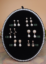 * Teenage girl with pearl earrings * Classical Lolita retro Baroque drop pearl ear clip 6 paragraphs