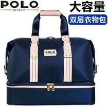 polo golf new golf clothing bag mens and womens golf ball bag double clothing bag travel bag