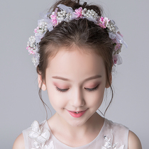 Crown Head Accessories Children Princess Performance Ornaments Girl Pearls Accessories Korea Personality Cute Crown Hair Stirrup Accessories