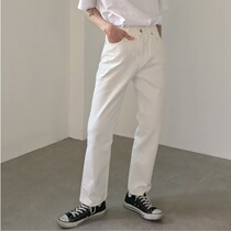 2020 new daddy jeans men wide leg pants ins harbor wind loose slim Joker long pants