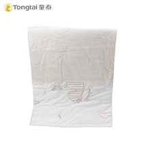 Child Tai Infant Quilt Newborn Pure Cotton Thin air conditioning is enlarged by male and female babies to increase childrens kindergarten summer cool quilt