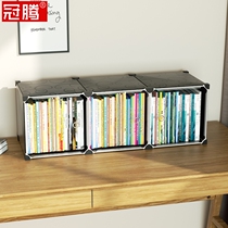 Bookshelf desk desk storage artifact plastic bookcase dustproof transparent childrens books picture book box book storage cabinet