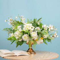 Nordic Modern Light Lavish Emulation Flower Suit Living-room TV Cabinet Decent Board Room Table Decoration Fake Vase Floral Swing Piece