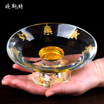 Oster Eight Jixiang Buddha Hall for the crystal tribute plate Buddha Hall for glass fruit plate for Buddha fruit plate home