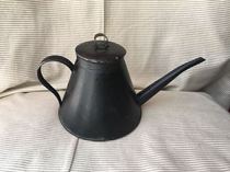  Tin teapot handmade second-hand old goods nostalgic collection film and television props