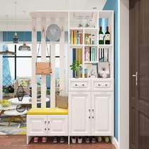 Shoe cabinet Entrance cabinet One simple modern foyer cabinet Door wardrobe cabinet Living room display cabinet with stool partition cabinet