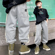 2022 Spring and Autumn New Boys Sports Pants Childrens Pants Casual Trousers Big Childrens Pants Boys Autumn Clothes